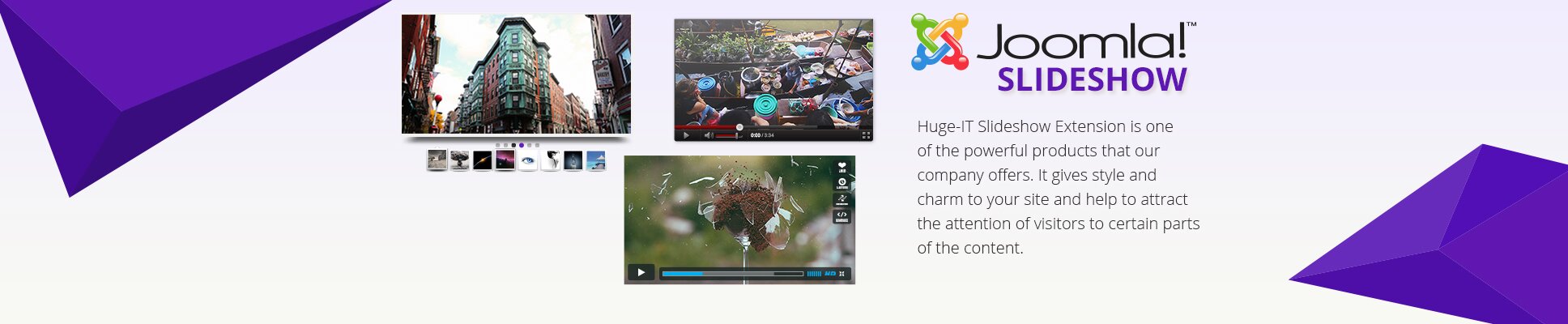 Joomla Slideshow Demo 2 – Youtube Slider